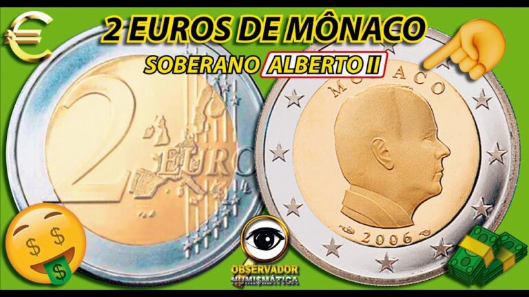 Descubra a exclusividade da moeda 2 euros de Monaco: uma joia valiosa!